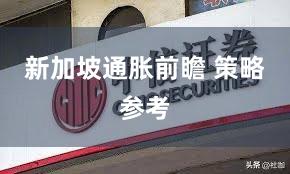 新加坡通胀前瞻 策略参考