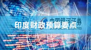 印度财政预算要点