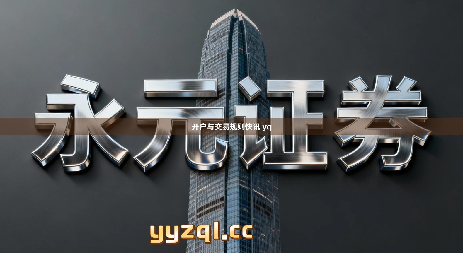 开户与交易规则快讯 yq
